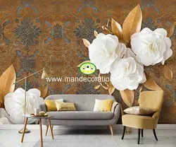 پوستردیواری گل سه بعدی لوکس کد vip069