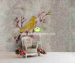 پوستردیواری گل پتینه لوکس کد vip081