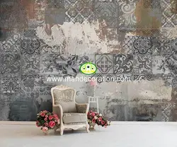 پوستردیواری پتینه سه بعدی لوکس کد vip090