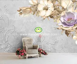 پوستردیواری گل سه بعدی لوکس کد vip092