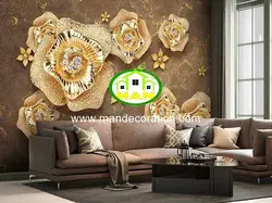 پوستردیواری گل سه بعدی لوکس کد vip104