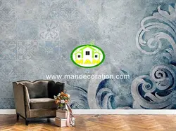 پوستردیواری پتینه داماسک لوکس کد vip110