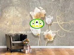 پوستردیواری گل سه بعدی پتینه لوکس کد vip120