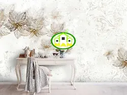 پوستردیواری گل سه بعدی لوکس کد vip200