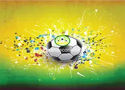 پوستردیواری سه بعدی توپ فوتبال 13075