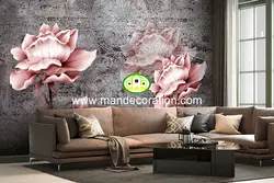 پوستردیواری گل پتینه لوکس کد vip228