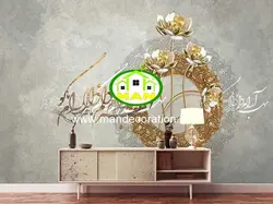 پوستردیواری گل خطی لوکس کد vip128