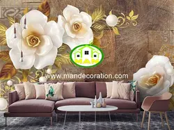 پوستردیواری گل سه بعدی لوکس کد vip126