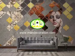 پوستردیواری چهره سه بعدی لوکس کد vip132