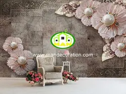 پوستردیواری گل سه بعدی لوکس کد vip134