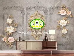 پوستردیواری گل سه بعدی پتینه لوکس کد vip140