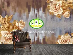 پوستردیواری گل سه بعدی لوکس کد vip150