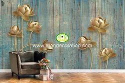 پوستردیواری گل سه بعدی لوکس کد vip242