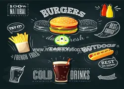 پوستردیواری فست فود 13284