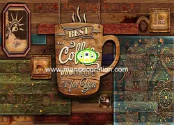 پوستردیواری قهوه 13403