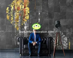 پوستردیواری پتینه سه بعدی لوکس کد vip327