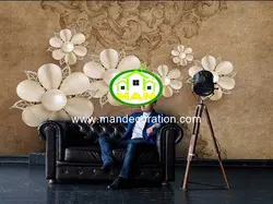 پوستردیواری گل سه بعدی پتینه لوکس کد vip142