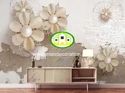 پوستردیواری گل سه بعدی پتینه لوکس کد vip143