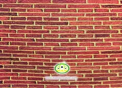 دیوارپوش فومی طرح قرمز آجری کد:AA-23