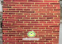 دیوارپوش فومی طرح قرمز آجری کد:AA-23