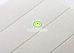 دیوارپوش فومی طرح چوب رنگ سفید