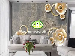 پوستردیواری گل سه بعدی لوکس کد vip405