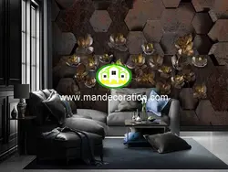 پوستردیواری گل سه بعدی لوکس کد vip404