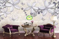 پوستردیواری گل سه بعدی لوکس کد vip294