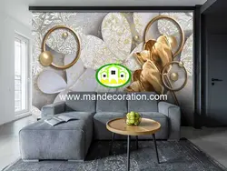 پوستردیواری گل سه بعدی لوکس کد vip419