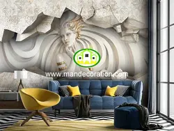 پوستردیواری چهره سه بعدی لوکس کد vip435