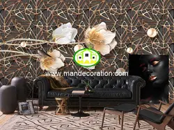 پوستردیواری گل سه بعدی لوکس کد vip441