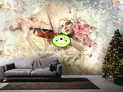 پوستردیواری چهره سه بعدی لوکس کد vip460