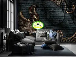 پوستردیواری چهره سه بعدی لوکس کد vip467