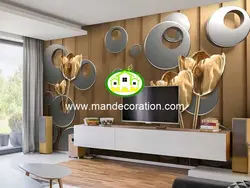 پوستردیواری گل سه بعدی لوکس کد vip470