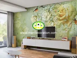 پوستردیواری گل سه بعدی لوکس کد vip466