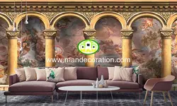 پوستردیواری سه بعدی نقاشی لوکس کد vip625