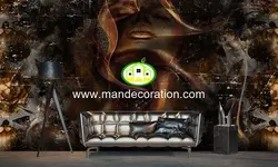 پوستردیواری سه بعدی چهره لوکس کد vip634