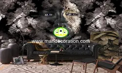 پوستردیواری سه بعدی چهره لوکس کد vip642