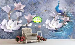 پوستردیواری سه بعدی گل لوکس کد vip645