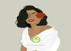 پوستردیواری سه بعدی چهره لوکس کد vip666