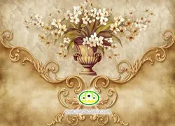 پوستردیواری سه بعدی گل لوکس کد vip671
