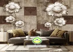 پوستردیواری سه بعدی گل لوکس کد vip674