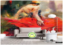 پوستردیواری آبرنگی لوکس کد vip680