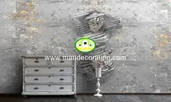 پوستردیواری گچبری سه بعدی چهره لوکس کد vip653