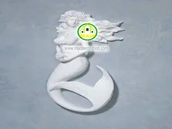 پوستردیواری گچبری پری دریایی آبی رنگ 5258