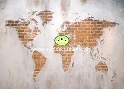 پوستردیواری نقشه جهان 13329