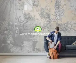 پوستردیواری پتینه ای لوکس کد vip085