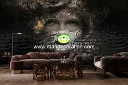 پوستردیواری چهره خطی لوکس کد vip218