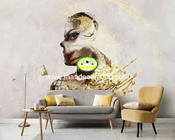 پوستردیواری چهره خطی لوکس کد vip326