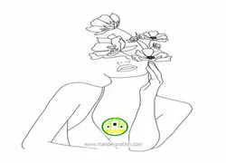 پوستردیواری سه بعدی چهره لوکس کد vip665